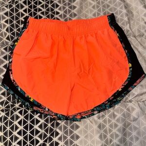 Nike Women's Neon Orange Running Shorts
